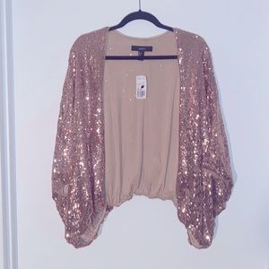 Forever 21 Gold Sequin Jacket